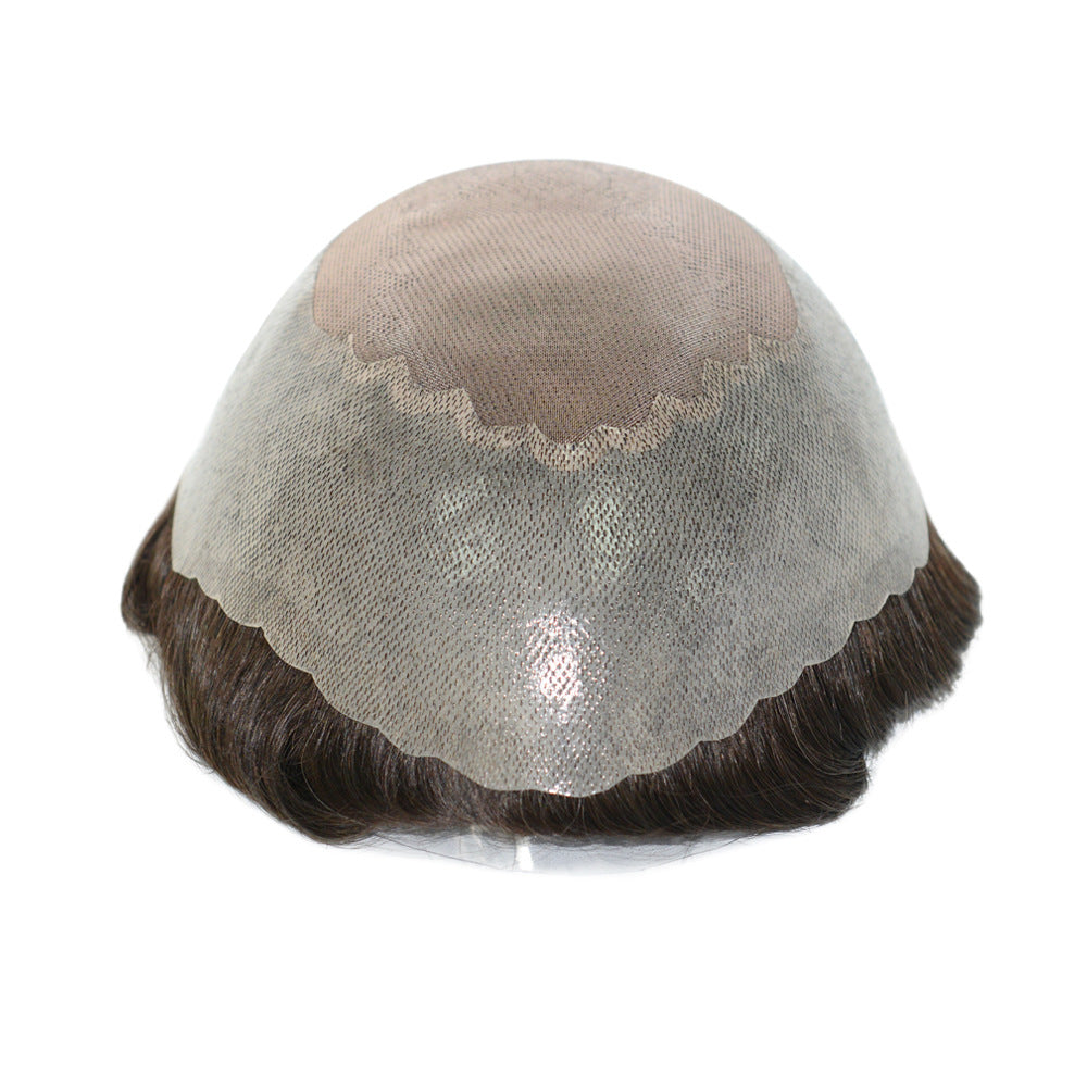 SilkCraftWigs ARES 8x10" Men‘s Hair System | PU Perimeter + MONO Top | Hand-Tied | Multi-Color