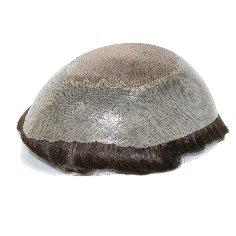 SilkCraftWigs ARES 8x10" Men‘s Hair System | PU Perimeter + MONO Top | Hand-Tied | Multi-Color