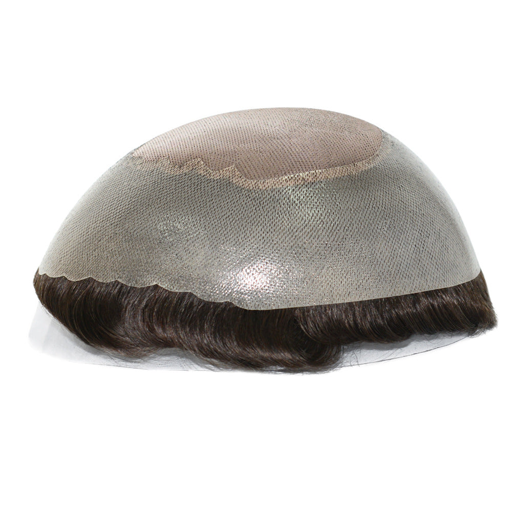 SilkCraftWigs ARES 8x10" Men‘s Hair System | PU Perimeter + MONO Top | Hand-Tied | Multi-Color