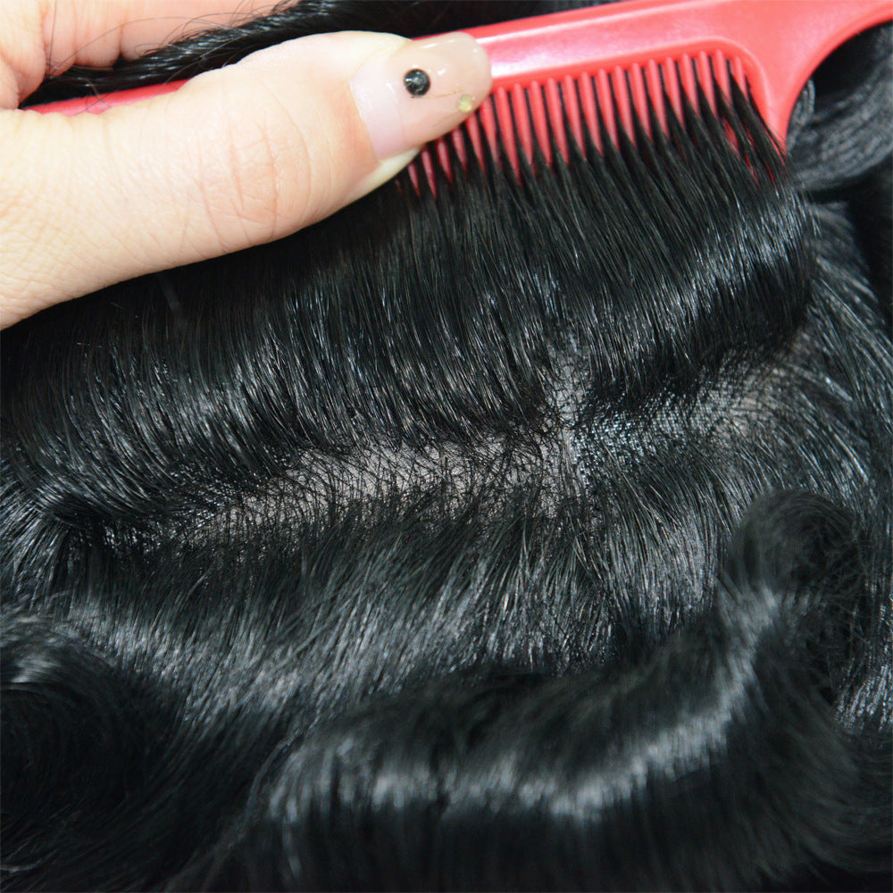 SilkCraftWigs ARES 8x10" Men‘s Hair System | PU Perimeter + MONO Top | Hand-Tied | Multi-Color