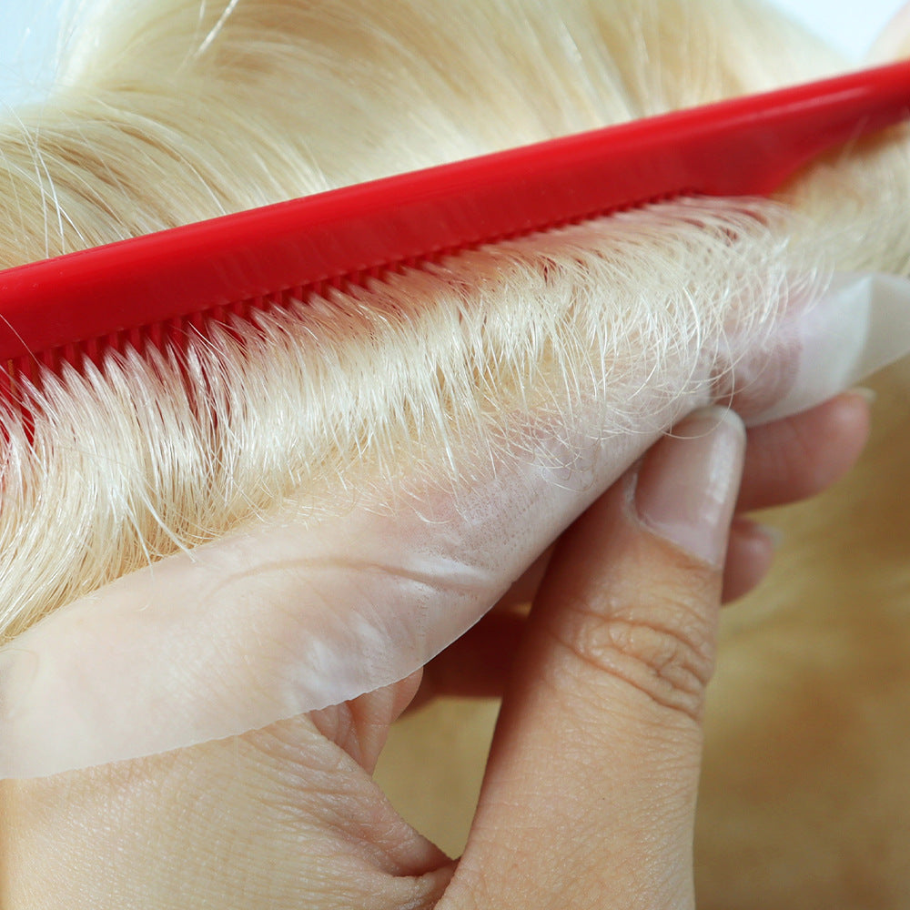 SilkCraftWigs BIO 8x10" PU Base Hair System | #613 | Hand-Tied