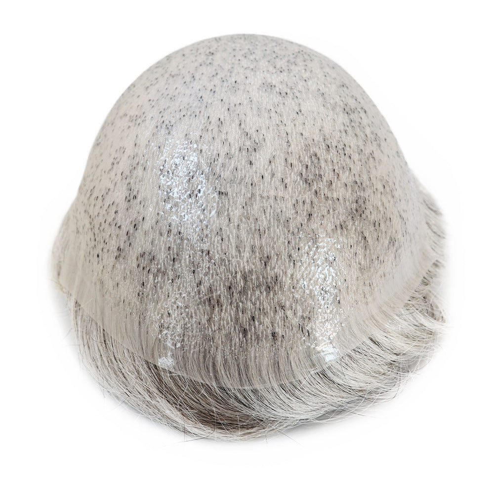 SilkCraftWigs BIO 8x10" PU Base Hair System | #1B80H | Hand-Tied