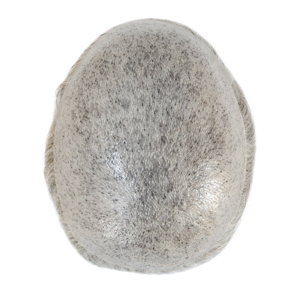 SilkCraftWigs BIO 8x10" PU Base Hair System | #1B80H | Hand-Tied