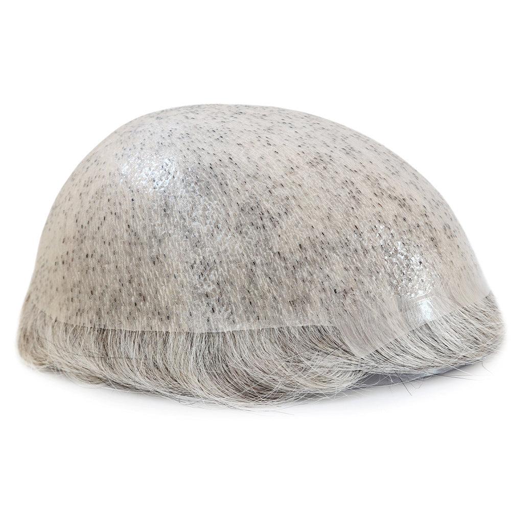 SilkCraftWigs BIO 8x10" PU Base Hair System | #1B80H | Hand-Tied