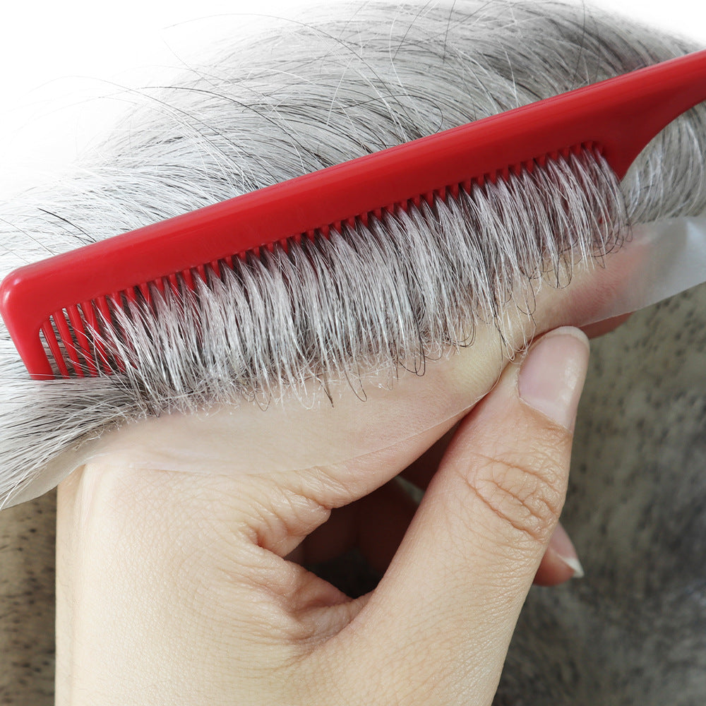 SilkCraftWigs BIO 8x10" PU Base Hair System | #1B80H | Hand-Tied