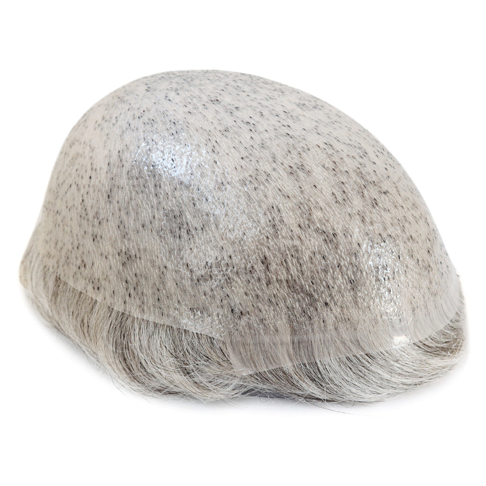 SilkCraftWigs BIO 8x10" PU Base Hair System | #1B80H | Hand-Tied