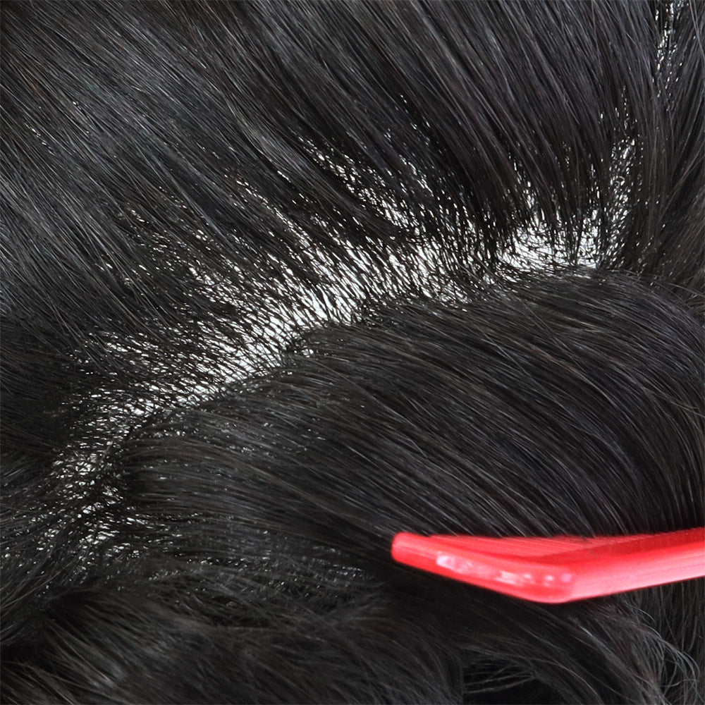 SilkCraftWigs DURA Q6 Men's Hair System | Lace Front & Top + PU Back | Hand-Tied | Multiple Sizes & Colors