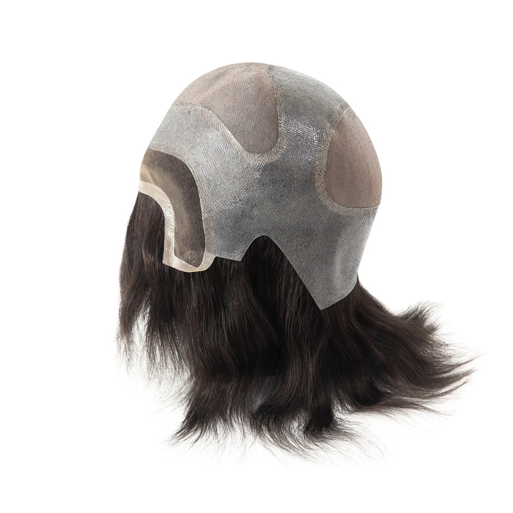 SilkCraftWigs FW62 Men's Full Hand-Tied Wig | Breathable Base | 8 Natural Colors | Human Hair