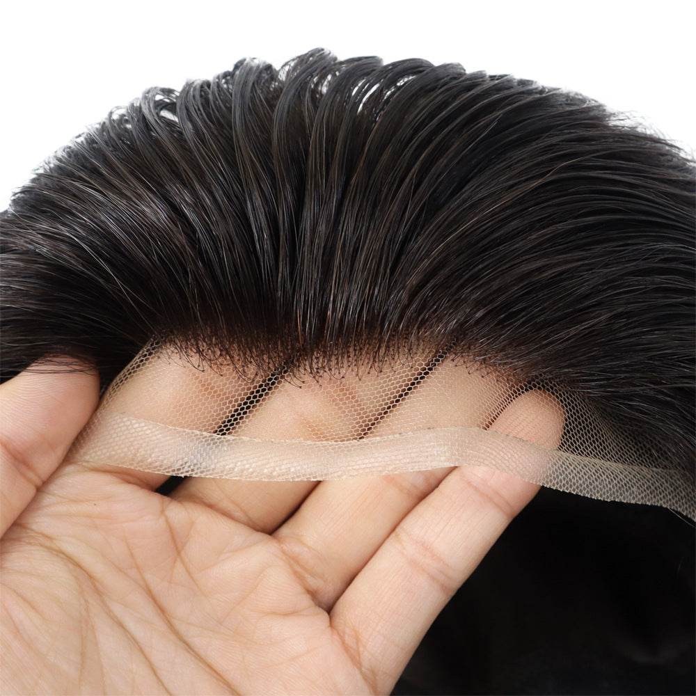 SilkCraftWigs FW62 Men's Full Hand-Tied Wig | Breathable Base | 8 Natural Colors | Human Hair