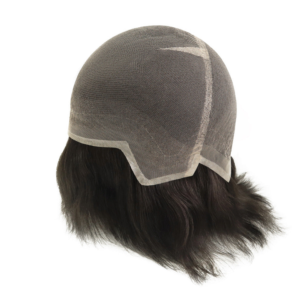 SilkCraftWigs FW63 | Men‘s Full Hand-Tied Wig | Breathable & Natural | M Size | 2 Colors (#1B, #1C)