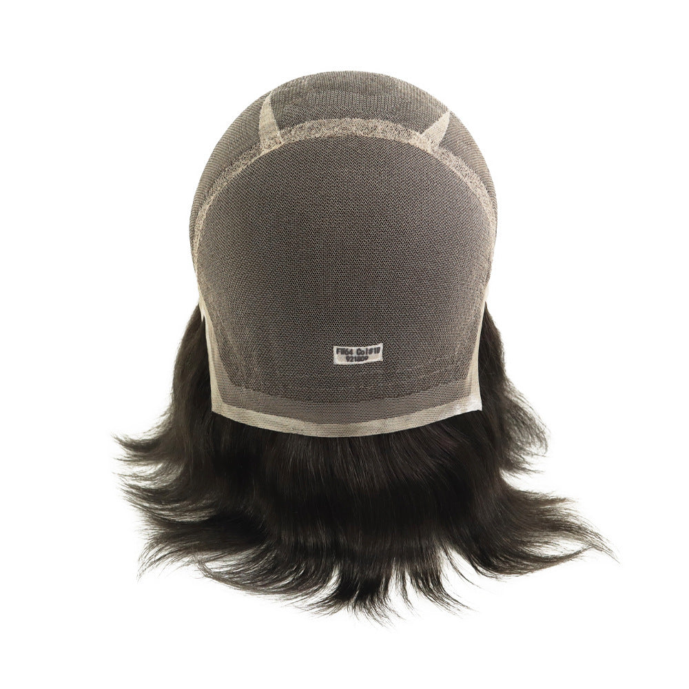 SilkCraftWigs FW63 | Men‘s Full Hand-Tied Wig | Breathable & Natural | M Size | 2 Colors (#1B, #1C)