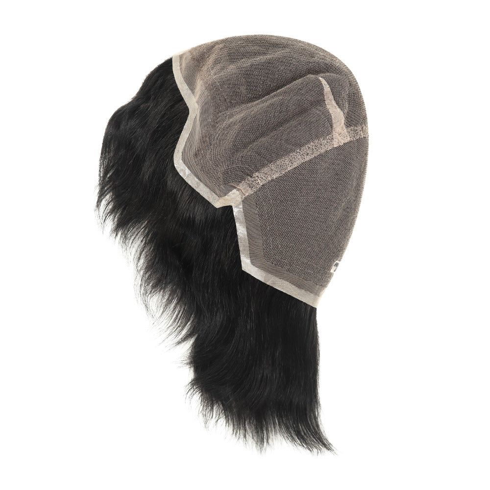 SilkCraftWigs FW63 | Men‘s Full Hand-Tied Wig | Breathable & Natural | M Size | 2 Colors (#1B, #1C)