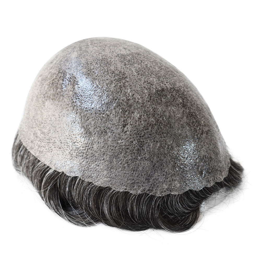 SilkCraftWigs ISKIN 8x10" PU Base Hair System | #1B40 | Hand-Tied