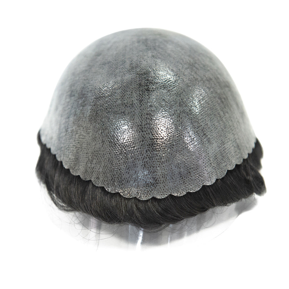 SilkCraftWigs ISKIN 8x10" Men‘s Hair System | Ultra-Thin PU Skin Base | 100% Hand-Tied | 9 Natural Colors