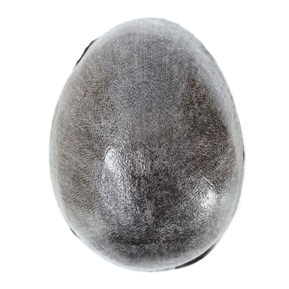 SilkCraftWigs ISKIN | 8×10″ Skin Base Hair System | Salt & Pepper Gray Series | 8 Shades | Hand-Tied