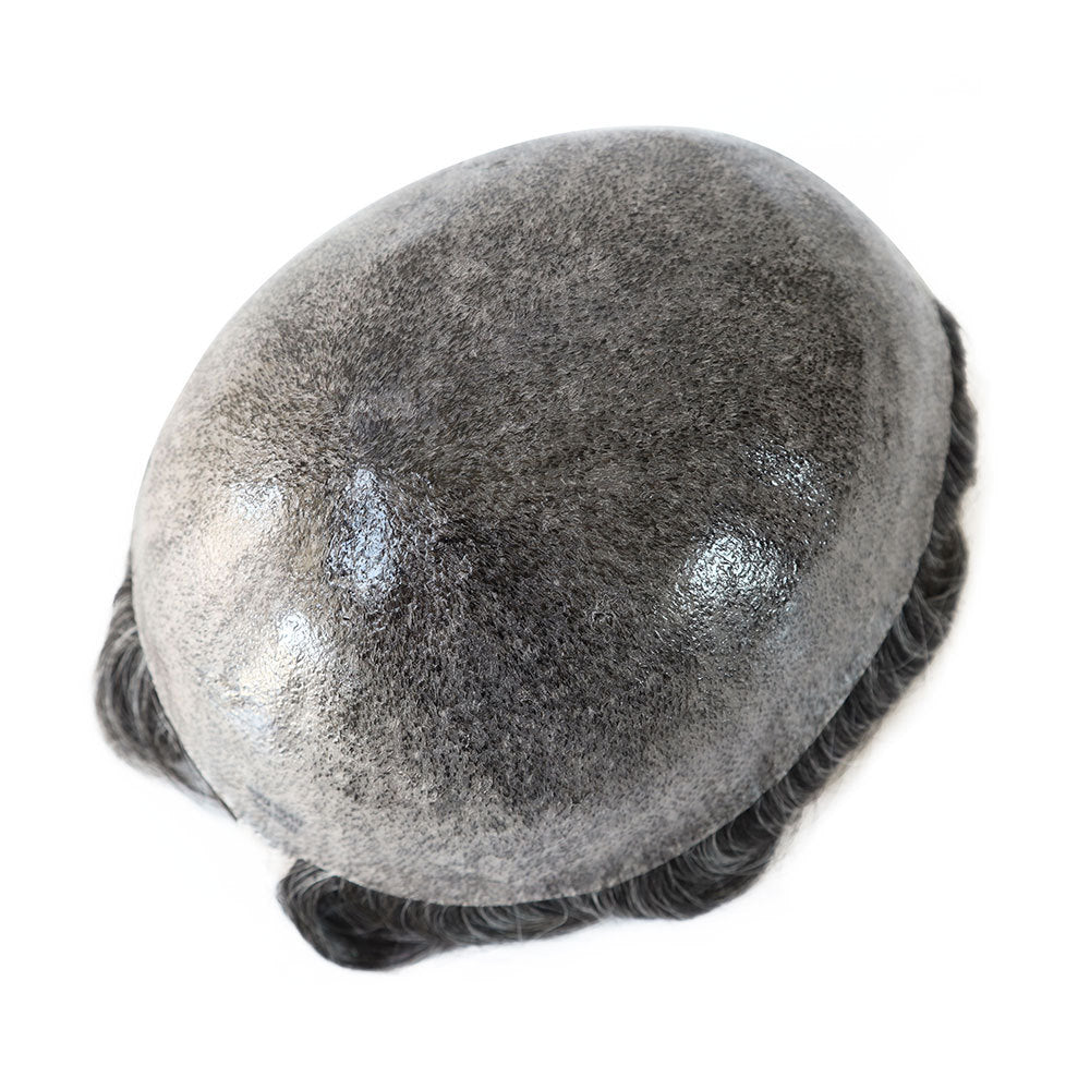 SilkCraftWigs ISKIN 8x10" PU Base Hair System | #1B40 | Hand-Tied