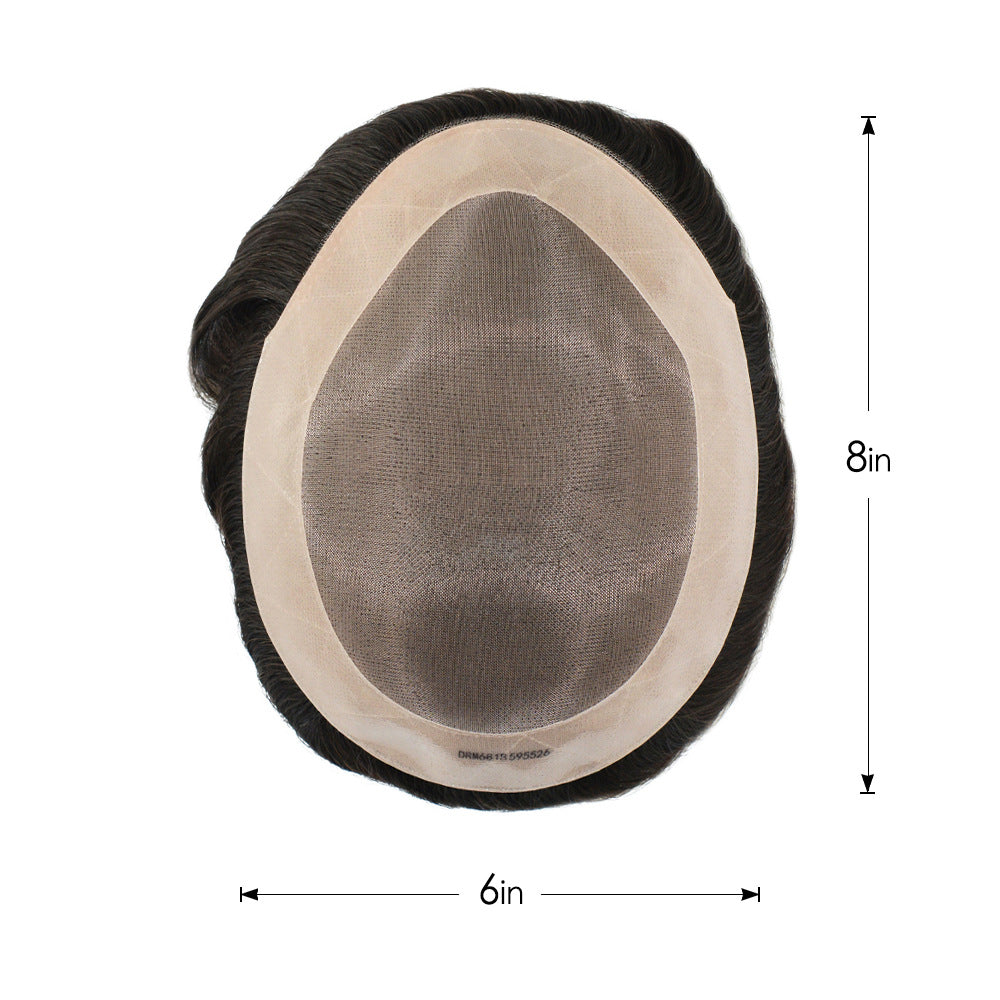 SilkCraftWigs MONO Men's Hair System | PU Perimeter + MONO Top | Hand-Tied | Multiple Sizes & Colors