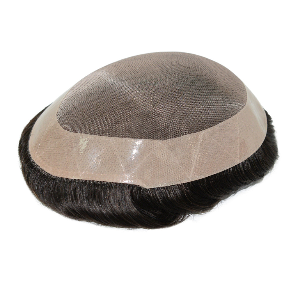 SilkCraftWigs MONO Men's Hair System | PU Perimeter + MONO Top | Hand-Tied | Multiple Sizes & Colors