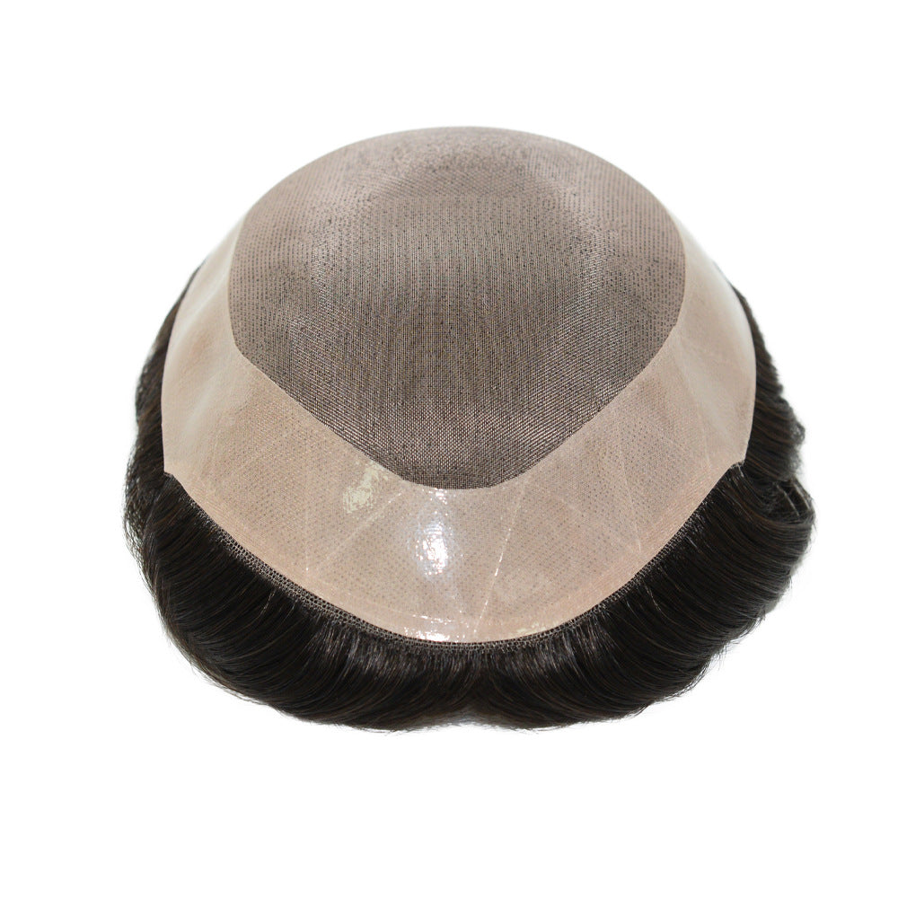 SilkCraftWigs MONO Men's Hair System | PU Perimeter + MONO Top | Hand-Tied | Multiple Sizes & Colors