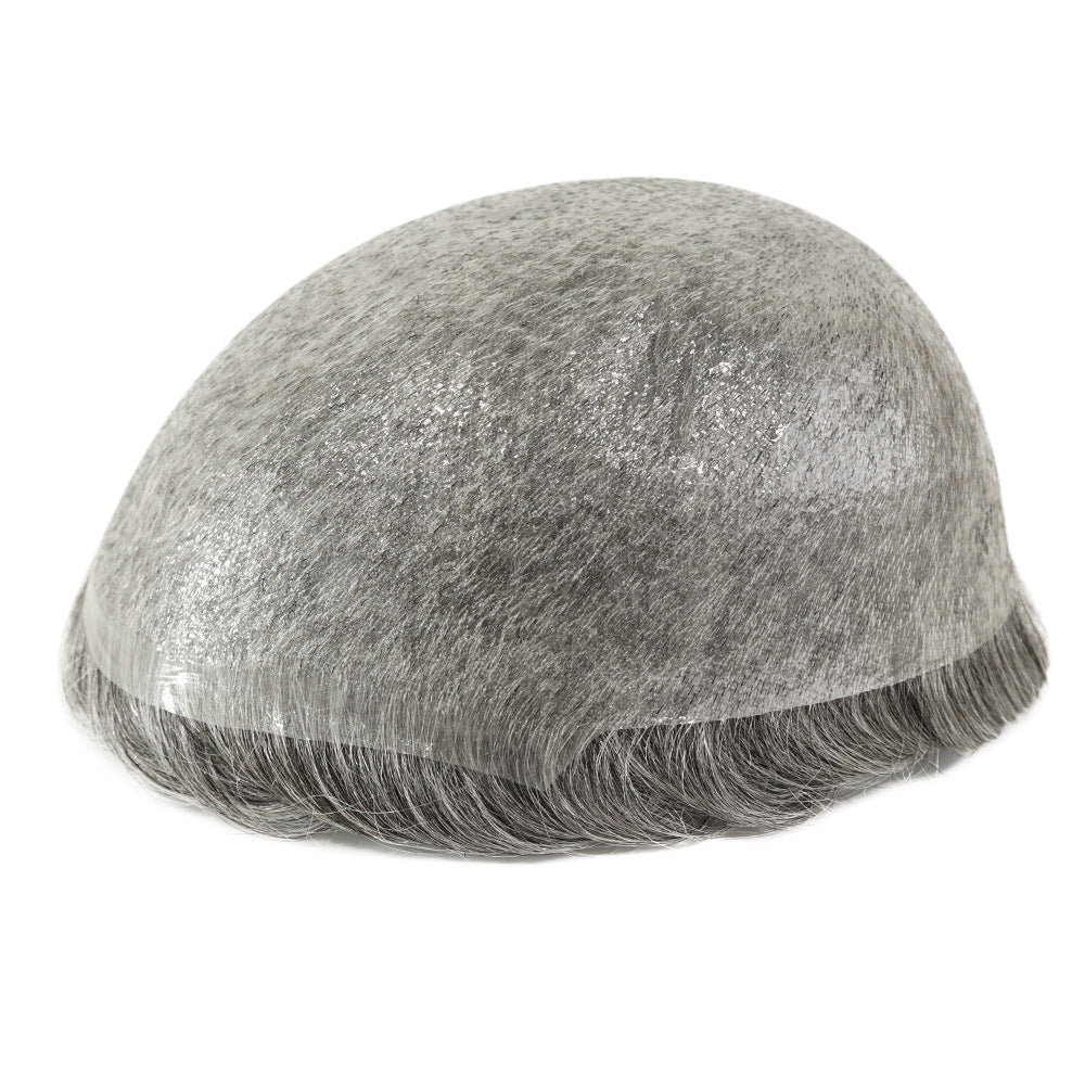 Silkcraft Wigs Ultra Thin Full PU V-Loop Hair System for Men – Natural Invisible Skin Base Toupee 6 Inch